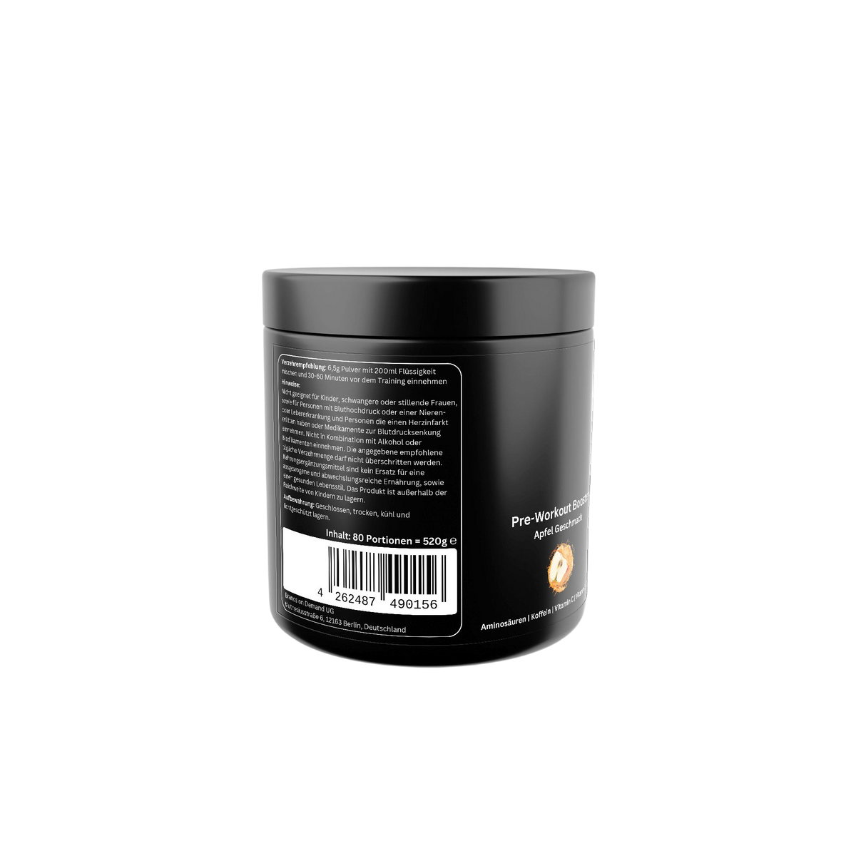 Pre-Workout Booster - Flavor: Apple