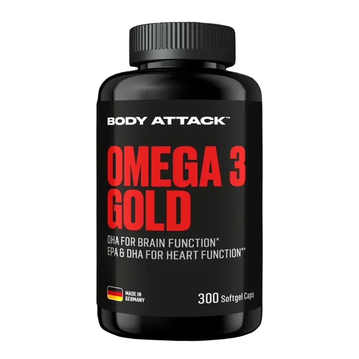 Body Attack Omega 3 Gold 300 Softgel Kapseln