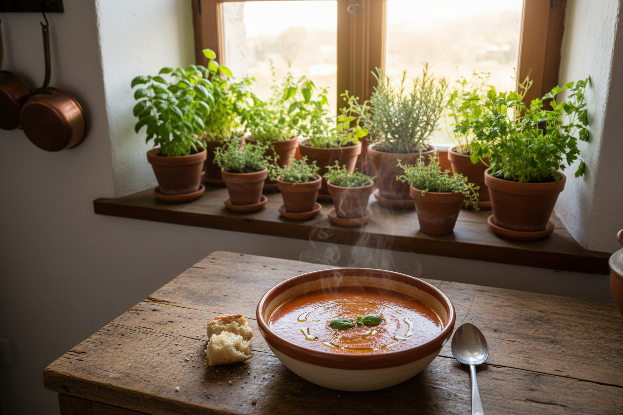 Dr. Oetker Tomatencremesuppe – Cremige Tomatensuppe für die Gastronomie, 1kg
