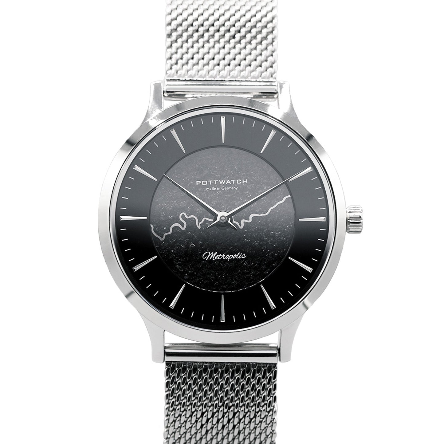 Armbanduhr Metropolis 34 Silber