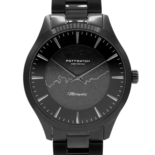 Armbanduhr Metropolis 42 schwarz