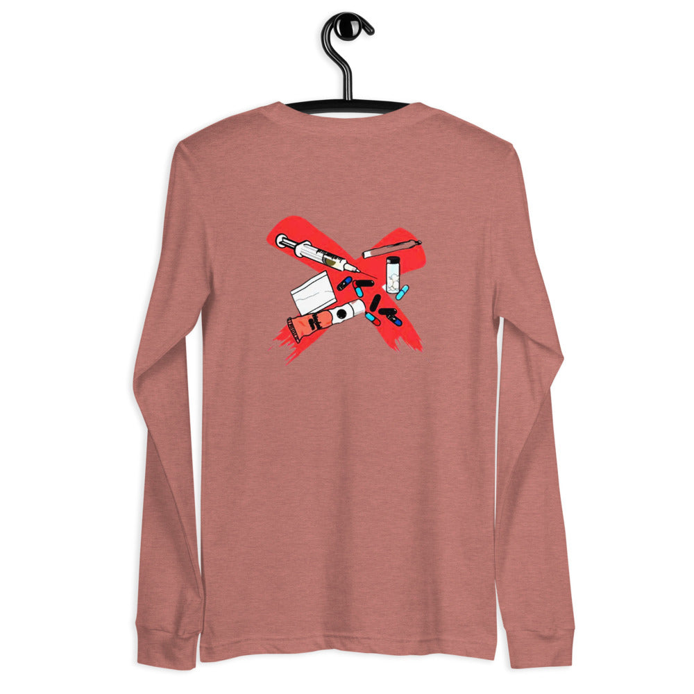 X All DRUGS Langarmshirt