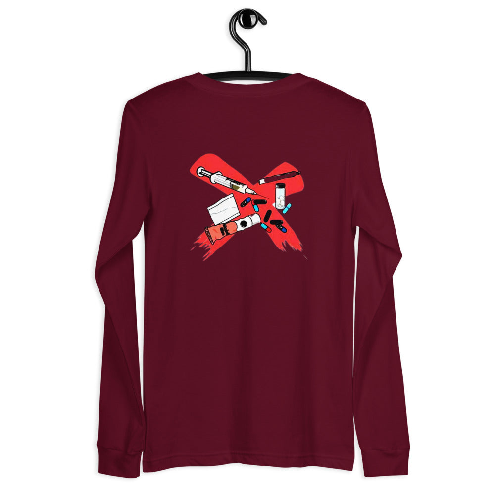 X All DRUGS Langarmshirt