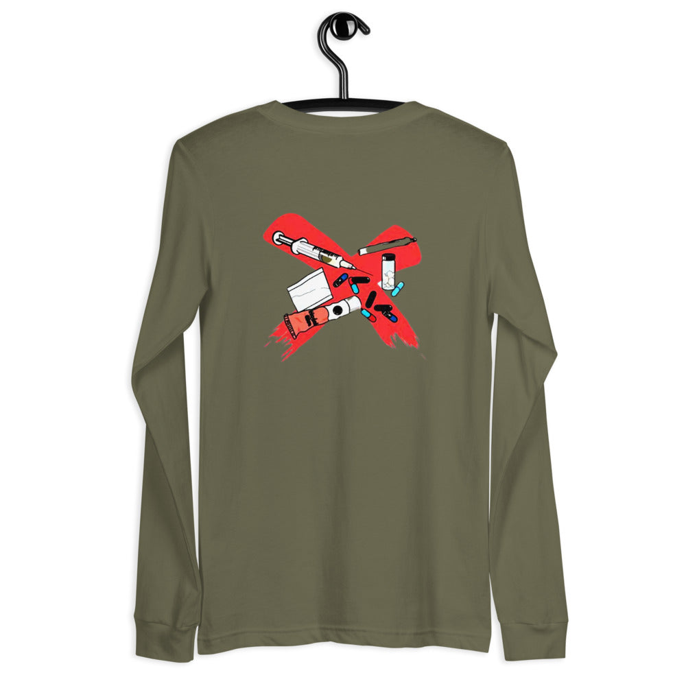 X All DRUGS Langarmshirt