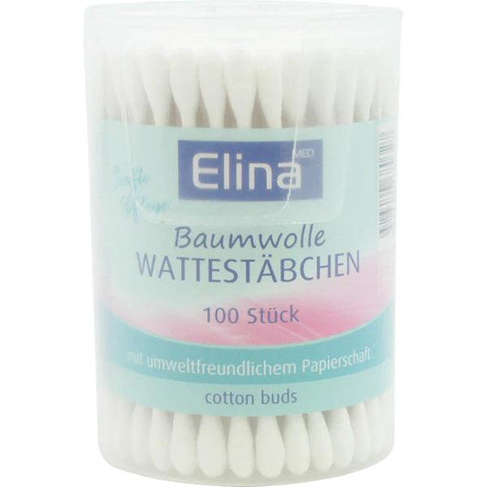 Wattestäbchen 100er Papier Elina in Dreh-Dose - 24/Alaner Store